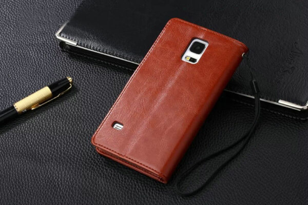 Leather Brown Samsung Case For Samsung S10 9 8 Plus SGS06 | Cheap Cell ...