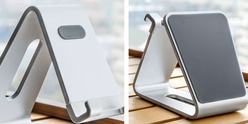 Silver Aluminum Lazy Bracket Stand For iPhone iPad Mini Air Pro